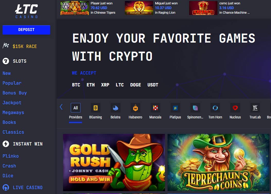 LTC Casino â Complete Anonymity